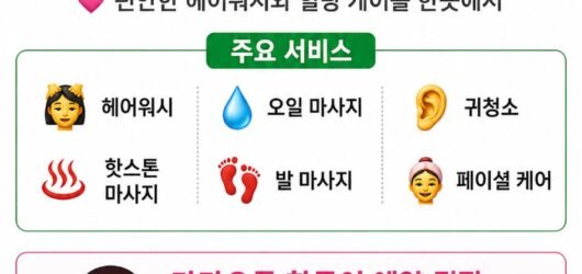 여행 중 쌓인 피로 베트남 이발소 서비스를 편안하게 이용할 수 있습니다.
